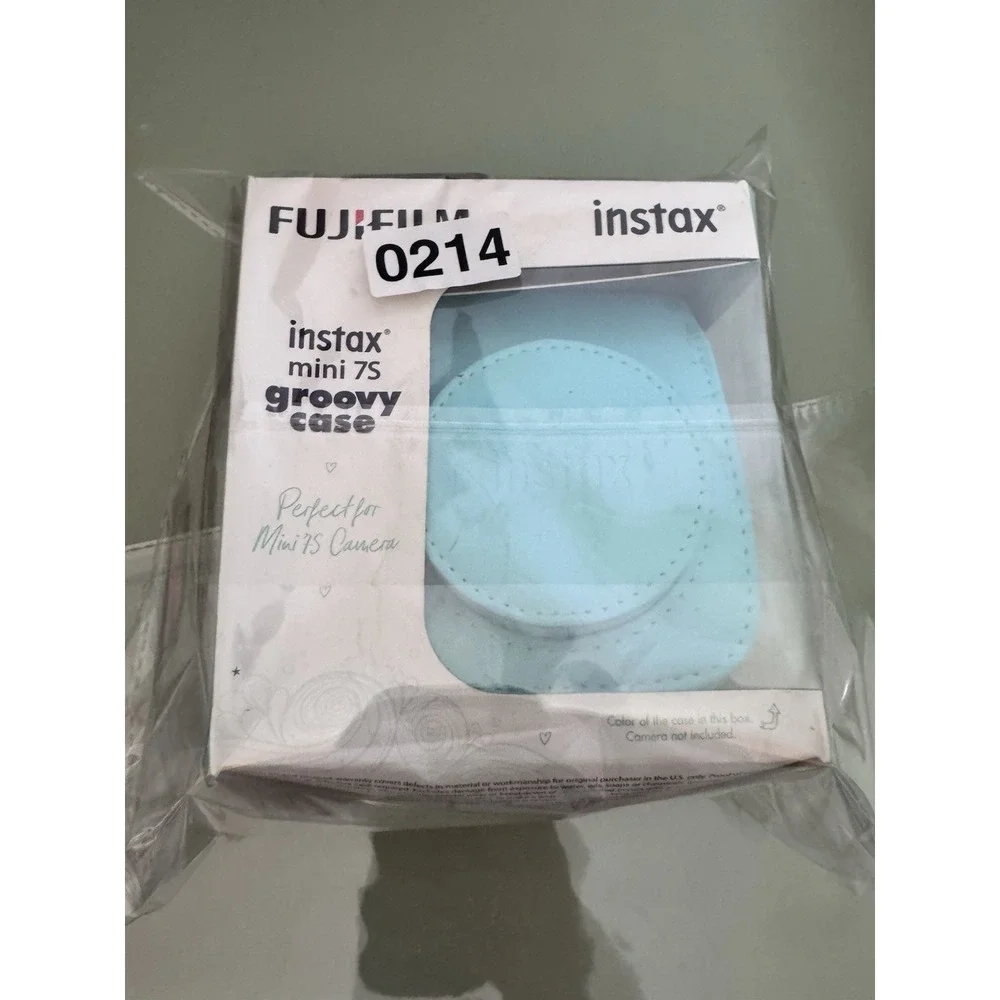 Fujifilm Instax Mini 7S Groovy Case Aqua Blue Camera Bag w/ Strap New‎ Open Box